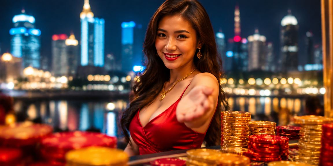 Người dùng tại TP.HCM xem voucher khuyến mãi trực tuyến qua màn hình neon sáng rực ban đêm